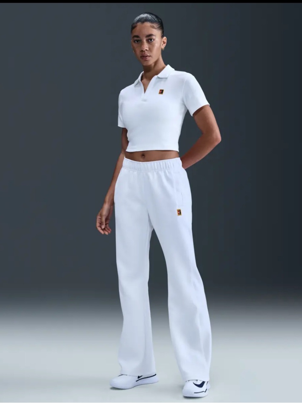 Nike Court Heritage wind-runner mid rise tennis pants NWT SZ M